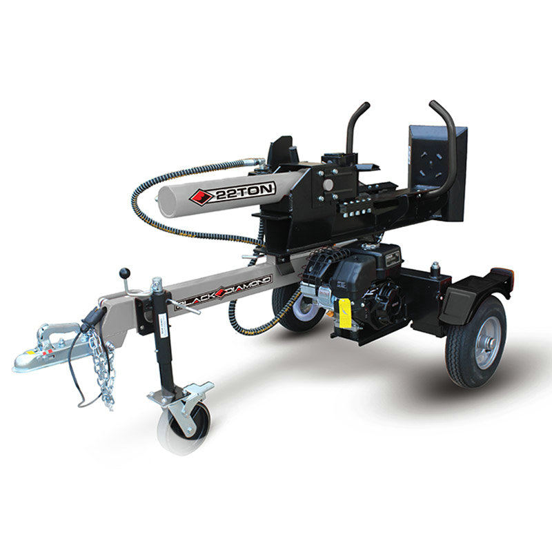 Black Diamond 22ton PETROL Log Splitter-halvbalk LSE22